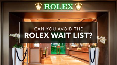 buy rolex waiting list|rolex wait times 2024.